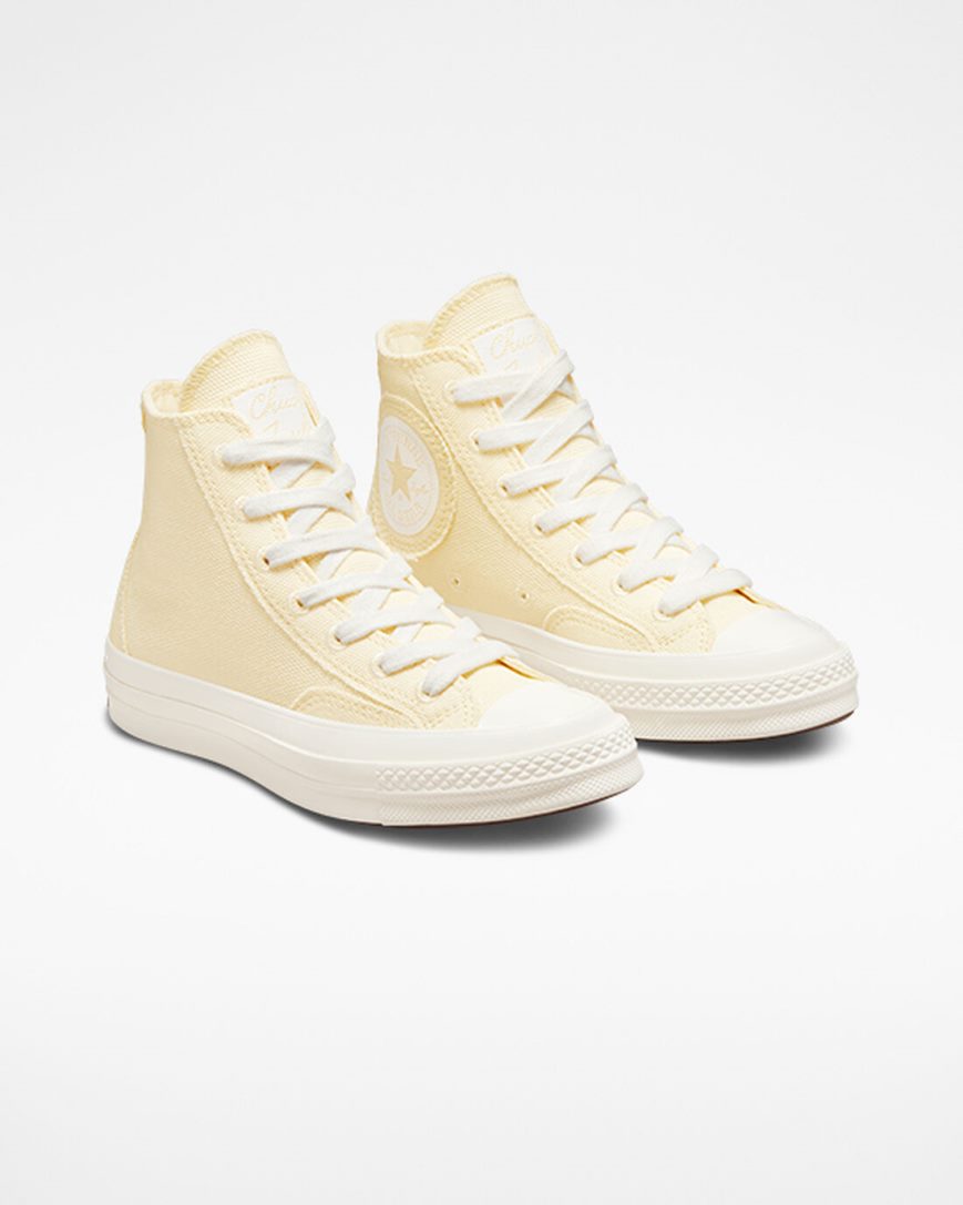 Tenisi Inalti Dama Converse Chuck 70 Raw Edge Bej | RO EFCWT571